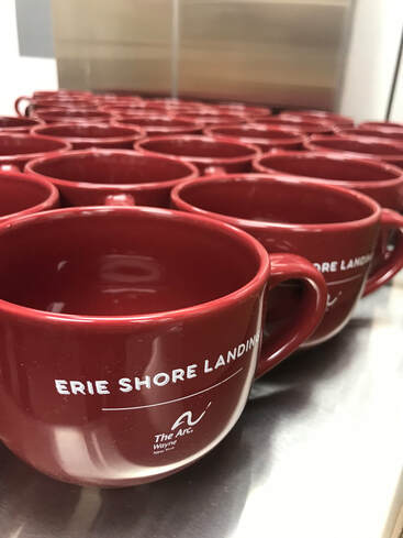 Erie Shore Coffee Club mugs